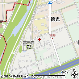 静岡県袋井市横井周辺の地図