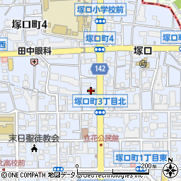 マクドナルド五合橋線塚口店周辺の地図