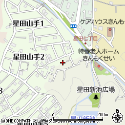 大阪府交野市星田2220-2周辺の地図