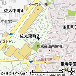 大阪府守口市佐太東町2丁目19-2周辺の地図