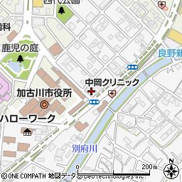 加古川市職員会館鹿児川荘周辺の地図