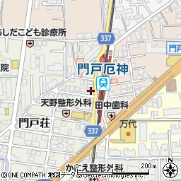 京進スクール・ワン門戸厄神教室周辺の地図