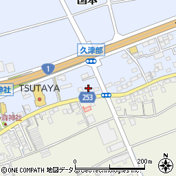 静岡県袋井市国本2520-1周辺の地図
