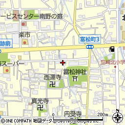 ライオネス富松周辺の地図