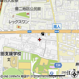 阪神共聴周辺の地図