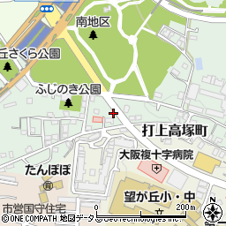 大阪府寝屋川市打上新町周辺の地図