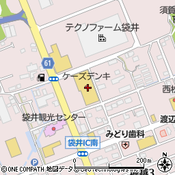 静岡県袋井市堀越696-1周辺の地図