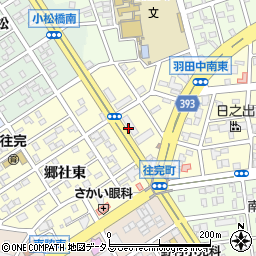 愛知県豊橋市往完町往還西周辺の地図