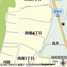 京都府木津川市山城町上狛西畑４丁目周辺の地図