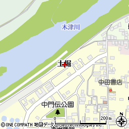 京都府木津川市加茂町里土堀周辺の地図