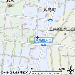 静岡県浜松市中央区大島町592周辺の地図