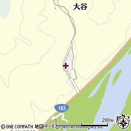 京都府木津川市山城町上狛大谷周辺の地図
