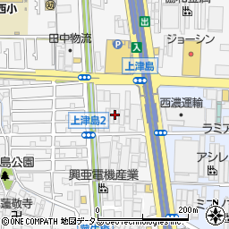大阪府豊中市上津島1丁目1-35周辺の地図