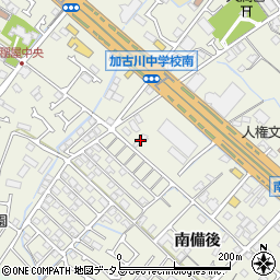 兵庫県加古川市加古川町南備後25周辺の地図