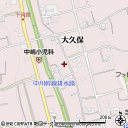 静岡県磐田市大久保500周辺の地図
