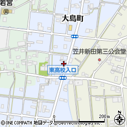 静岡県浜松市中央区大島町596周辺の地図