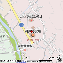 河津町社会福祉協議会　デイサービスセンター周辺の地図
