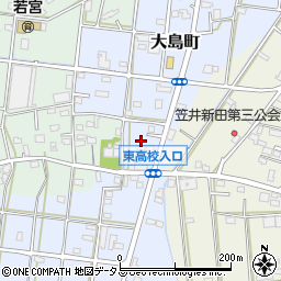 静岡県浜松市中央区大島町594周辺の地図