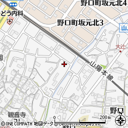 兵庫県加古川市野口町坂元1118周辺の地図
