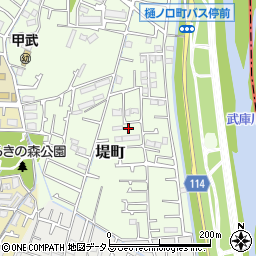 〒663-8012 兵庫県西宮市堤町の地図