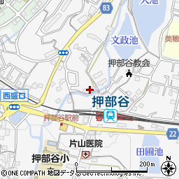 兵庫県神戸市西区押部谷町福住606周辺の地図