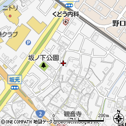 兵庫県加古川市野口町坂元22周辺の地図