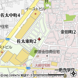 大阪府守口市佐太東町2丁目19-18周辺の地図