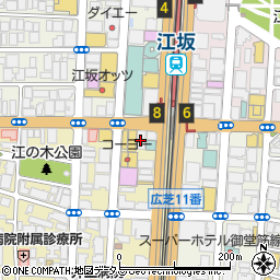 江坂駅前花ふさ皮ふ科周辺の地図