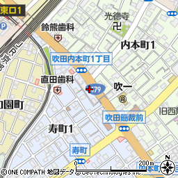 大阪府吹田市寿町1丁目4-5周辺の地図