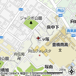 愛知県豊橋市向山町三ッ塚28周辺の地図
