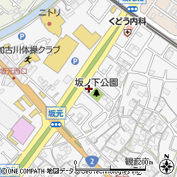 兵庫県加古川市野口町坂元17-21周辺の地図