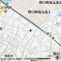 兵庫県加古川市野口町坂元1116周辺の地図