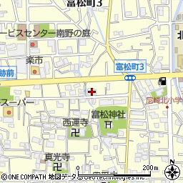 シャトー富松周辺の地図