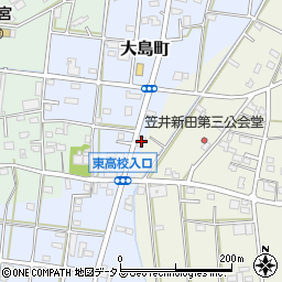 静岡県浜松市中央区大島町417周辺の地図