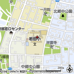 豊橋市立岩田小学校周辺の地図