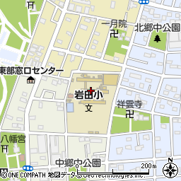 岩田校区　市民館周辺の地図