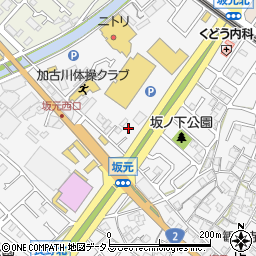 兵庫県加古川市野口町坂元110周辺の地図