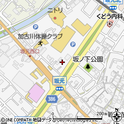 兵庫県加古川市野口町坂元110周辺の地図