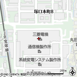 三菱電機コミュニケーション周辺の地図