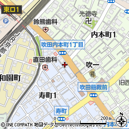 関西みらい銀行吹田支店周辺の地図
