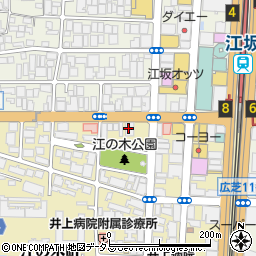 三井のリハウス江坂センター周辺の地図