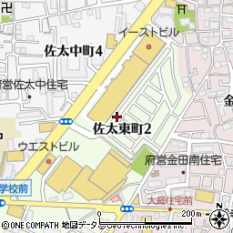 大阪府守口市佐太東町2丁目11-20周辺の地図