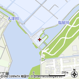塩屋川排水機場周辺の地図