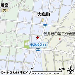 静岡県浜松市中央区大島町602周辺の地図