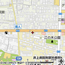 炭火焼鳥 喜心 江坂本店周辺の地図