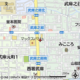 スズキアリーナ武庫之荘周辺の地図