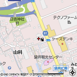 静岡県袋井市堀越709-1周辺の地図