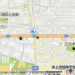 オリックスレンタカー江坂店周辺の地図