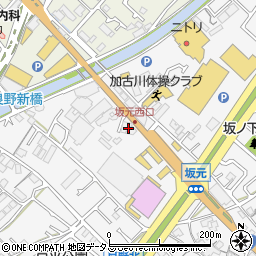 兵庫県加古川市野口町坂元63周辺の地図