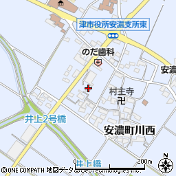 有限会社イケバン　安濃町工場周辺の地図